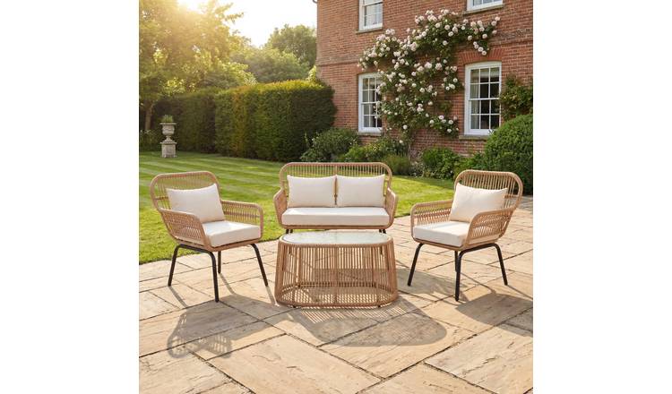Artemis Home Carbini 4 Piece Patio Bistro Set - Cream