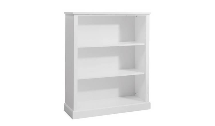 Noa & Nani Hemming 3 Tier Low Bookcase - White