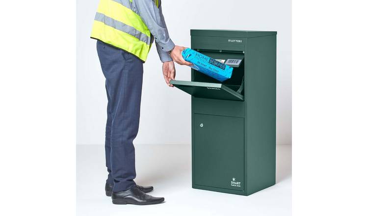 Smart Parcel Box Galvanised Steel Large Secure Delivery Box - Green