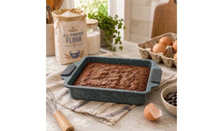 Orsina From Scratch Small Square Baking Tin - Grey
