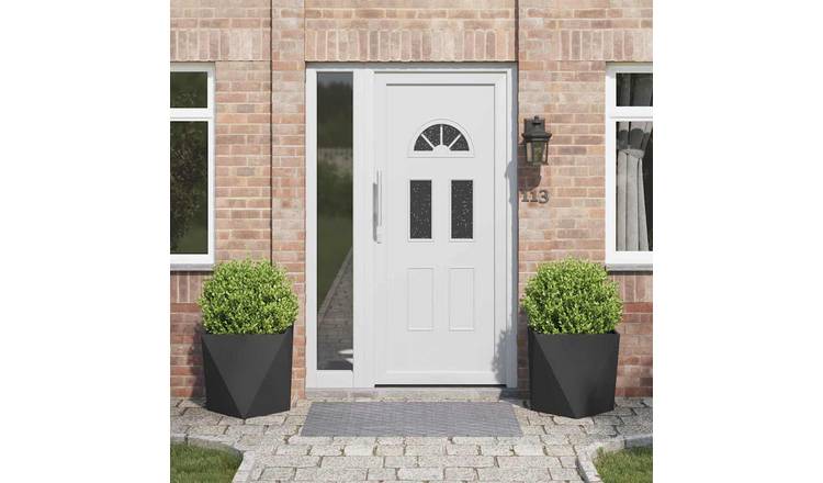 Walplus Pack of 2 Steel Garden Planter - Black - 50 x 50 x 50 cm