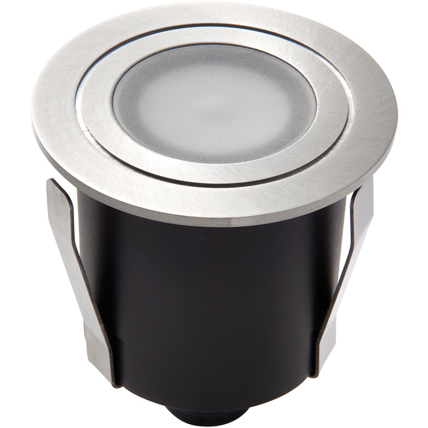 Loops Direct Pack of 4 6cm 316L Stainless LED Recessed Guide Light - Brushed - Image 2