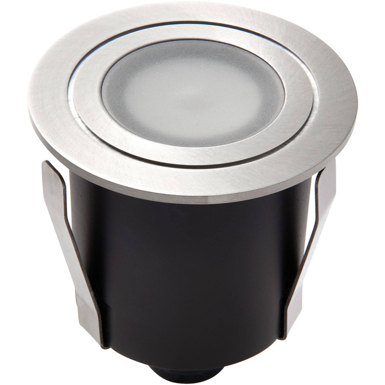 Loops Direct Pack of 4 6cm 316L Stainless LED Recessed Guide Light - Brushed - Image 2