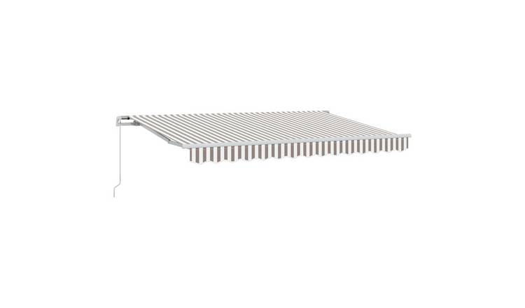 Walplus Aluminium Retractable - Light Grey and White - 400 x 300 cm - 4 x 3 cm