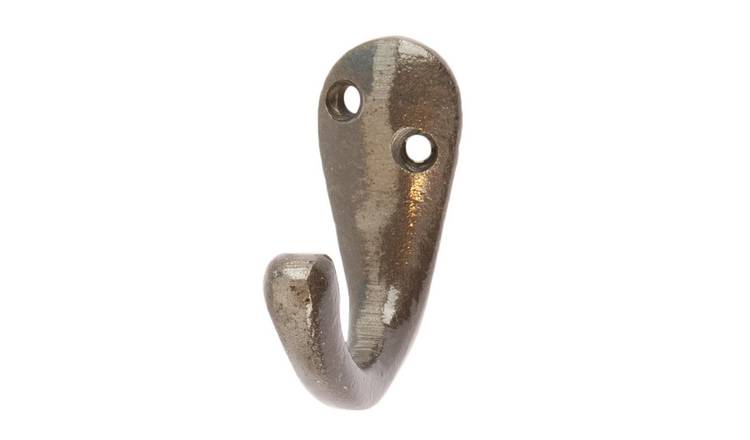 Hammer & Tongs Single Robe Hook - Raw