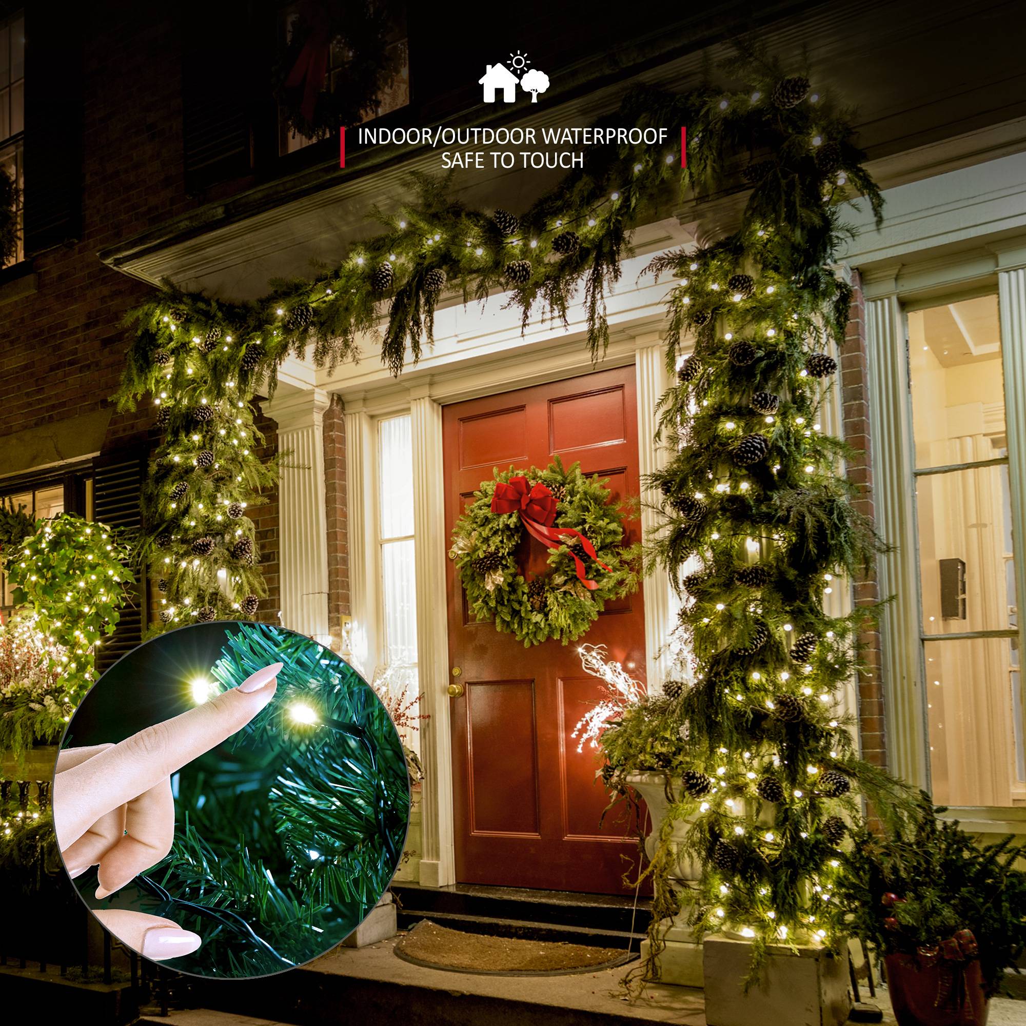 NETTA 750 LED 18.75m Christmas Fairy String Lights with Timer - Warm White - Image 4