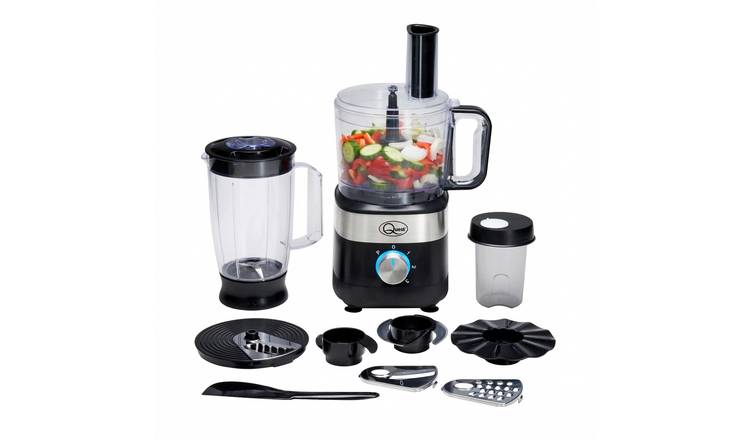 Quest 6-in-1 Food Processor With 2L Bowl & 3 Speeds- Black