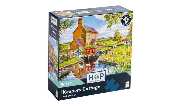 The House of Puzzles Keepers Cottage 500 Piece Jigsaw Puzzle