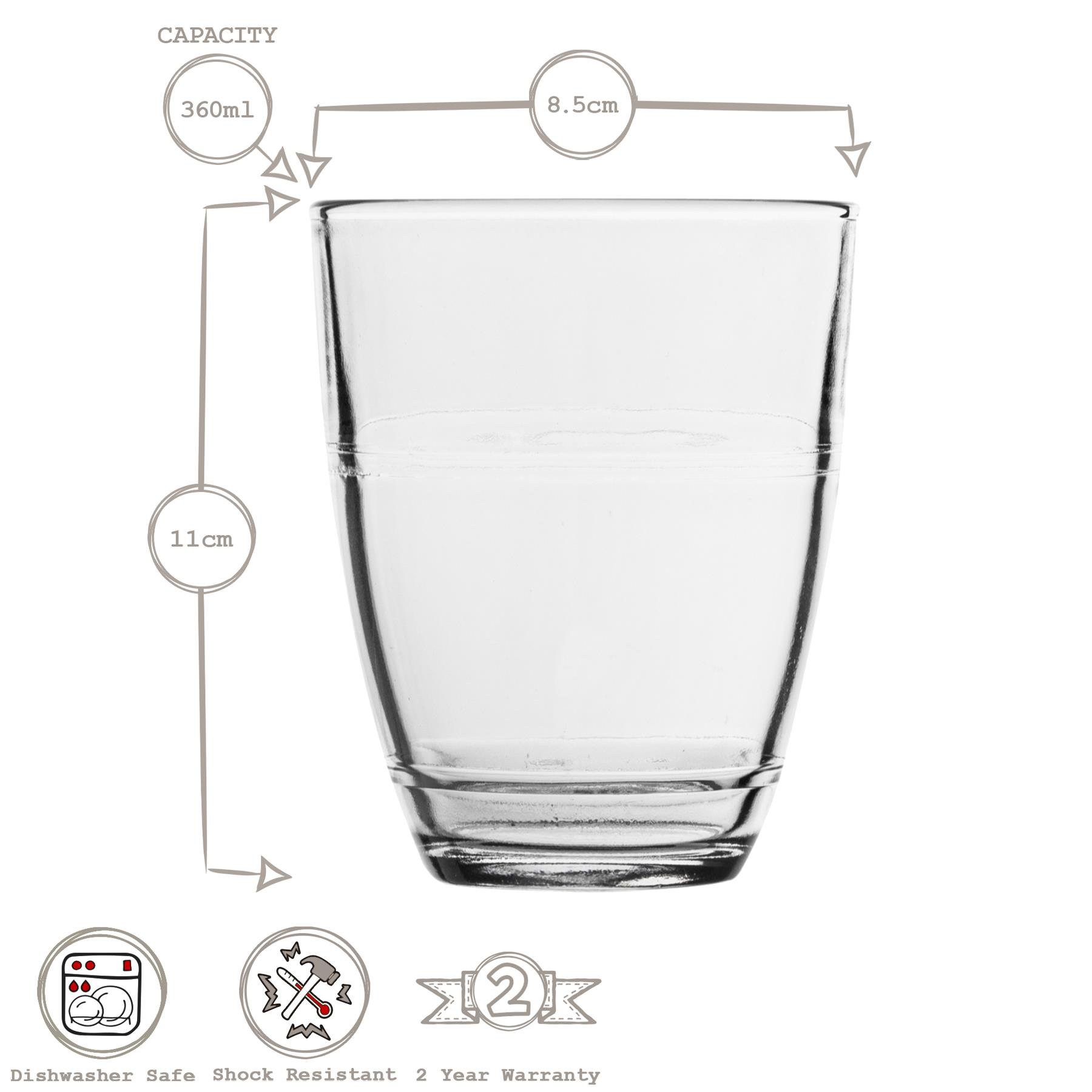 Duralex Gigogne 360ml Highball Glasses - Pack of 12 - Image 3