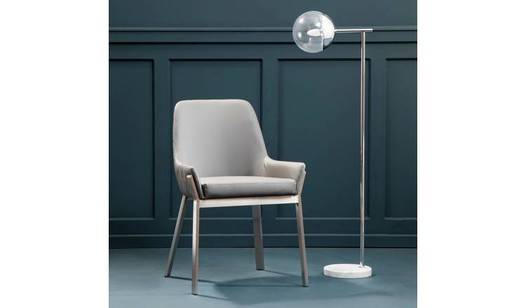 Orsina Gilden Faux Leather Dining Chair – Grey