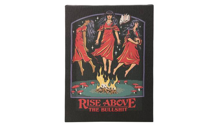 Steven Rhodes Rise Above The Bullshit Canvas Plaque