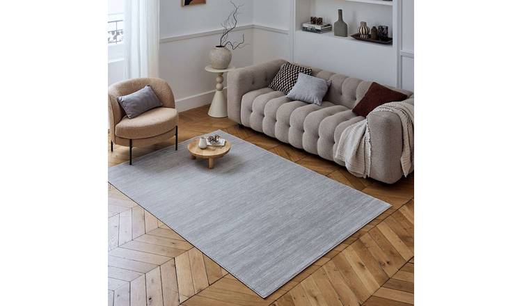 The Rugs Grey Carmel Modern Striped Rug - 120 x 170cm
