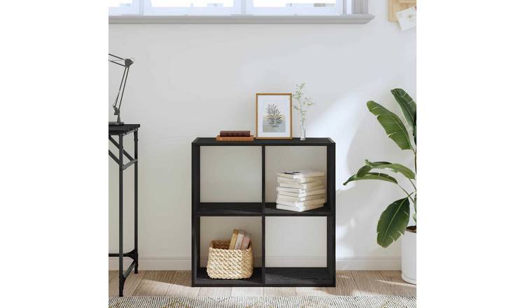 Walplus Bookcase - Dark Oak - 68.5 x 32 x 68.5 cm