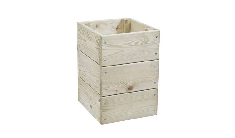 Greena Wooden Tree Tub 45cm high, 30 x 30cm