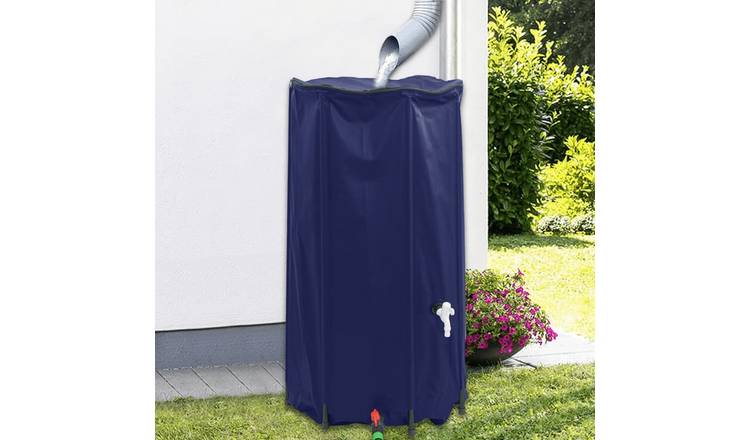 Walplus PVC Water Container with Tap Foldable 100 L - Blue - 40 x 80 cm