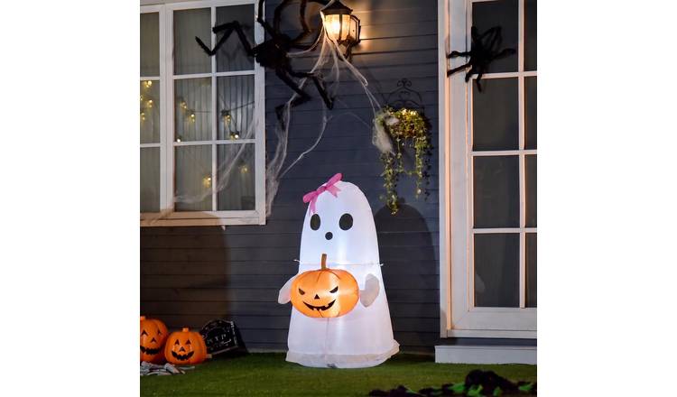 OHS Ghost Indoor/Outdoor Inflatable Decoration - White
