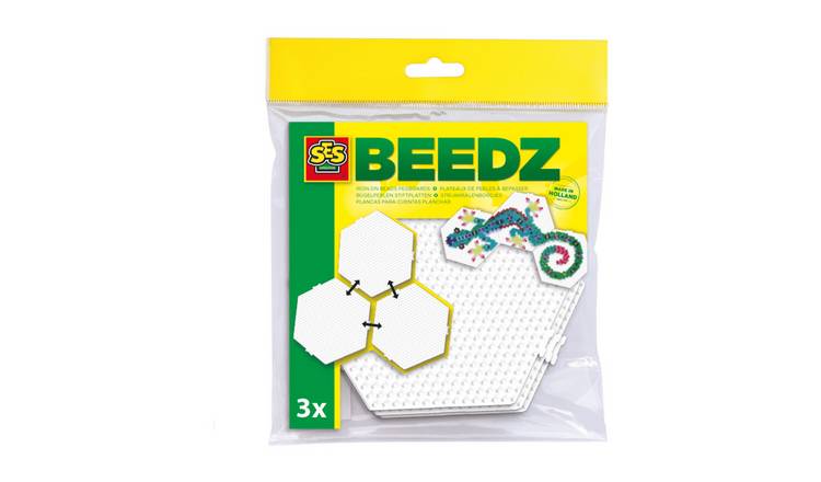 SES Creative Connectable Pegboards Iron On Beads 3 Piece Set
