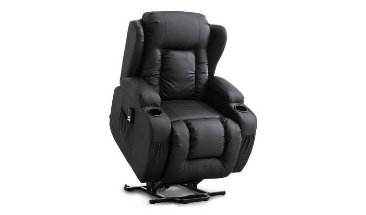 Furniture Online Caesar Dual Motor Rise Recliner Heat And Massage Chair
