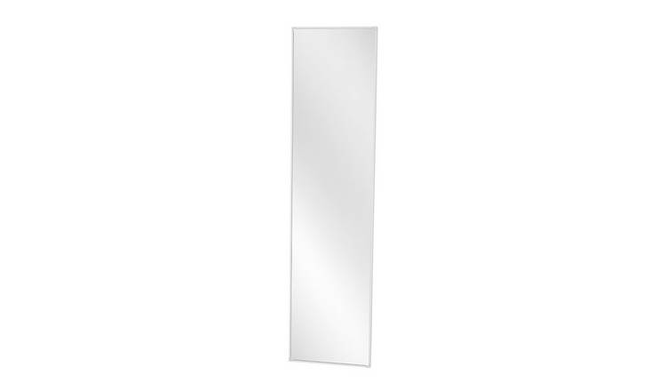 Living and Home Full Length Wall Mounted Mirror - Silvery White