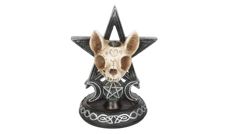 Something Different Ouija Cat Backflow Incense Burner - Black & Brown