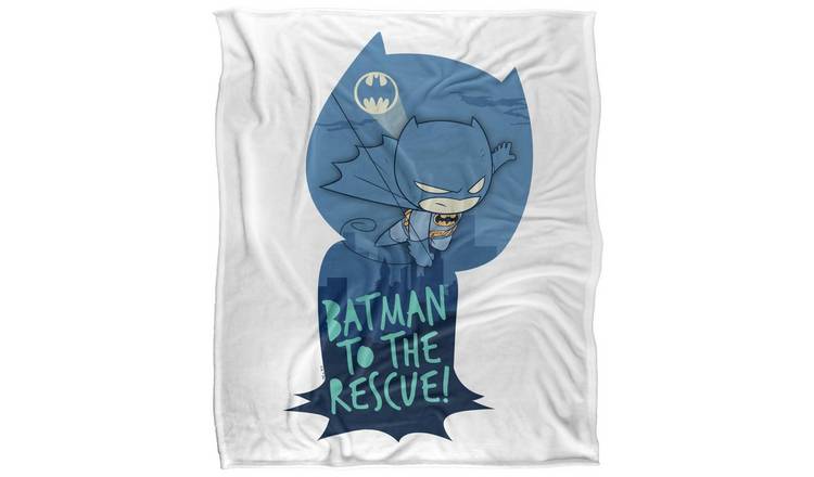 DC Super Friends Batman Silhouette Soft Touch Blanket - 147cm x 91cm