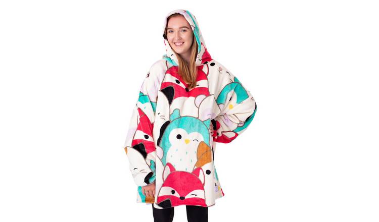 Squishmallows Adult Womens Blanket Hoodie - Multicoloured
