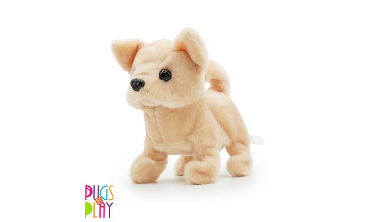 Pugs at Play Furry Friends Interactive Walking Dog Plush Toy - Chili