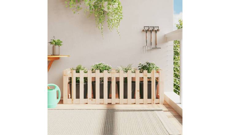 Walplus Wood Raised Garden Bed - 150 x 50 x 50 cm