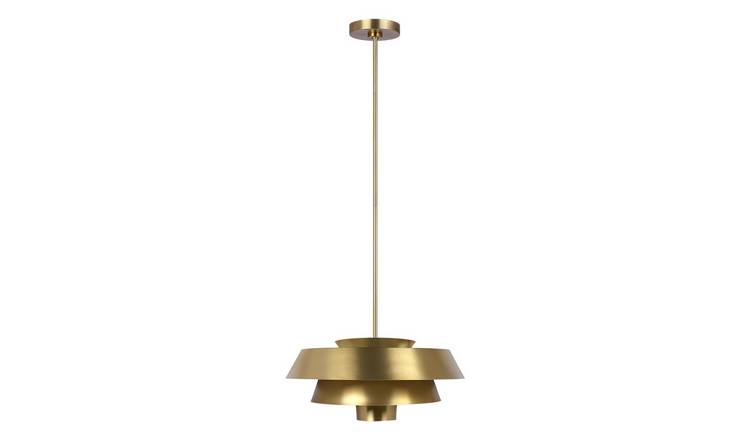 Elstead Brisbin Pendant Light - Burnished Brass