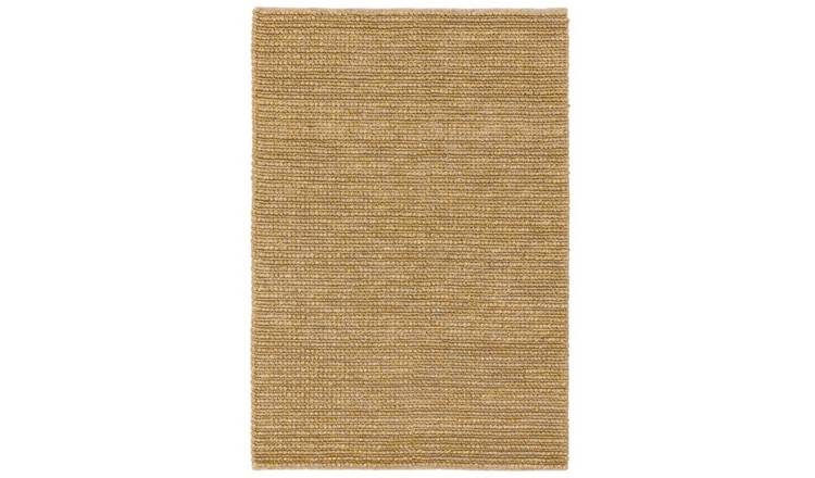 Mega Flooring Beige Handmade Plain Rug - 160 x 230cm