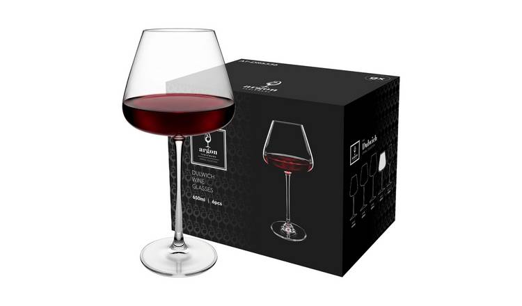 Argon Tableware Dulwich Crystal Red Wine Glasses - 650ml - Pack of 24