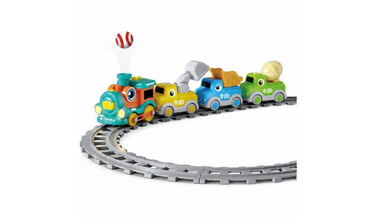 deAO Toy Train Set with Music & Lights