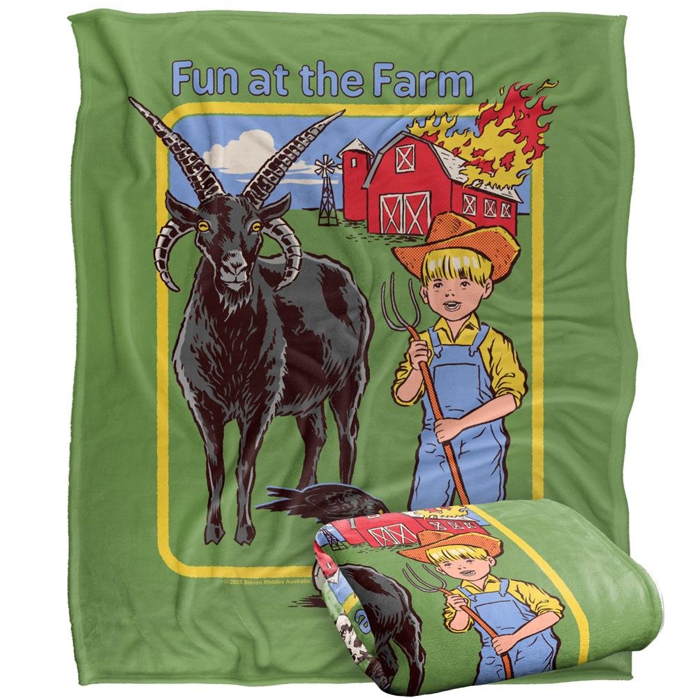 Steven Rhodes Fun At The Farm Soft Touch Blanket - 152cm x 127cm - Image 2