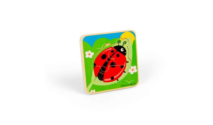 Bigjigs Toys Lifecycle Layer Puzzle - Ladybug - 18 Months +