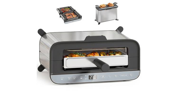 HOMCOM 3-in-1 Electric Mini Oven with LED Display and 60 Min Timer