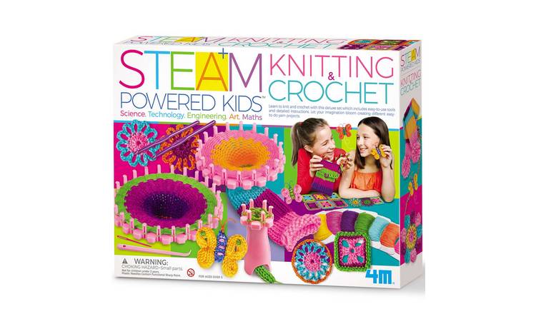 4M STEAM Knitting & Crochet - 5 Years +