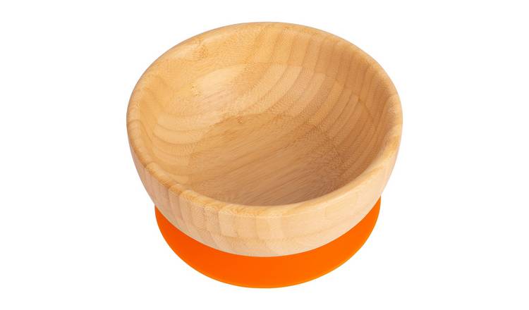 Tiny Dining Children's Bamboo Suction Bowl - Orange