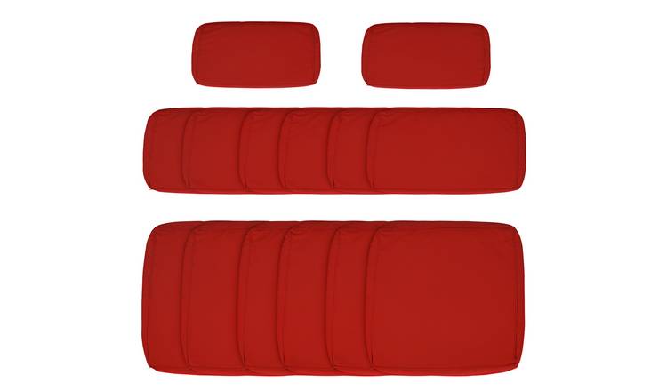 Outsunny Replacement Cushion Covers for Garden Sofa Set - Red