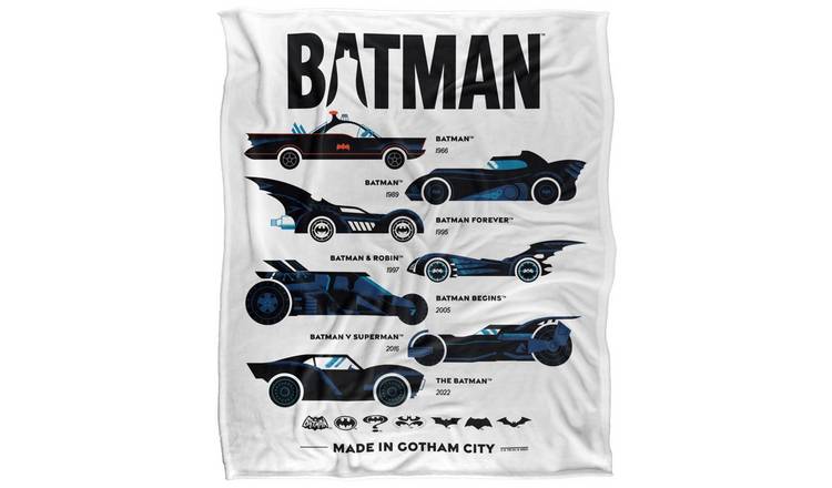 Batman Batmobiles Silhouette Blanket - 152cm x 127cm