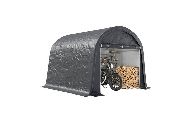 Outsunny Galvanised Steel Frame Garden Storage Tent – Grey