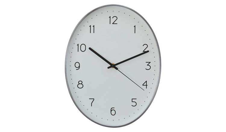 Orsina Elko Oval Wall Clock with Dark - Grey