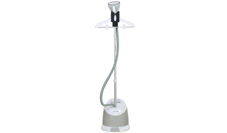 HOMCOM Standing Clothes Steamer with Large 1.8L Water Container - Light Grey