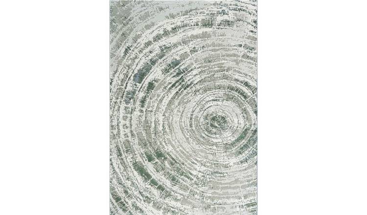 Mega Flooring Green Modern Abstract Rug - 133 x 195cm