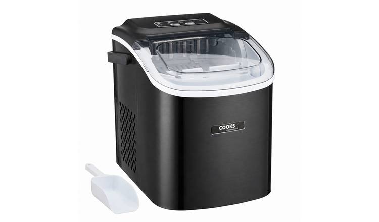 Cooks Professional Ice Maker Machine 1.3L - Makes 12kg Per 24h - Black