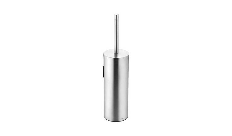 Cosmic Logic Toilet Brush & Holder - Brushed Stainless Steel