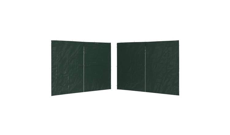 Walplus 300 x 195 cm PE Party Tent Sidewalls with Zipper 2pcs - Green