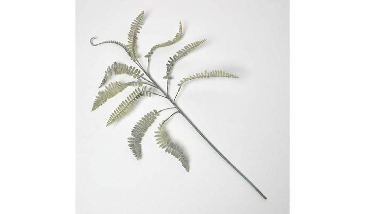 Homescapes Handcrafted Artificial Fern Branch 80 cm - Green