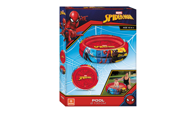Mondo 100cm Marvel Spider-Man 2 Ring Paddling Pool - Red