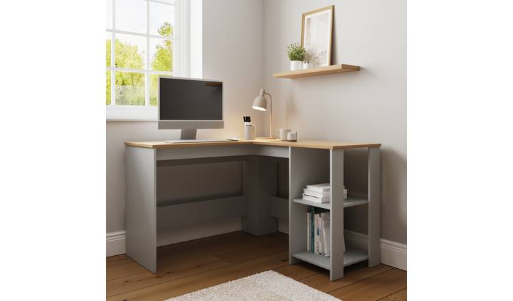 GFW Lancaster Corner Desk - Grey
