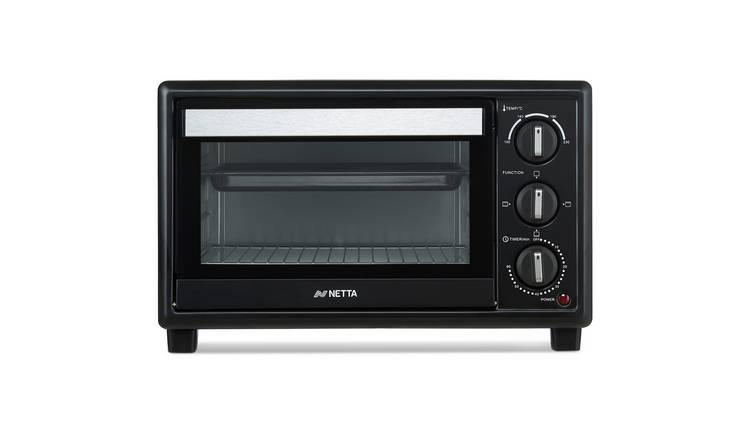 NETTA 20L Mini Oven with Grill, 60-Minute Timer & Adjustable Temperature